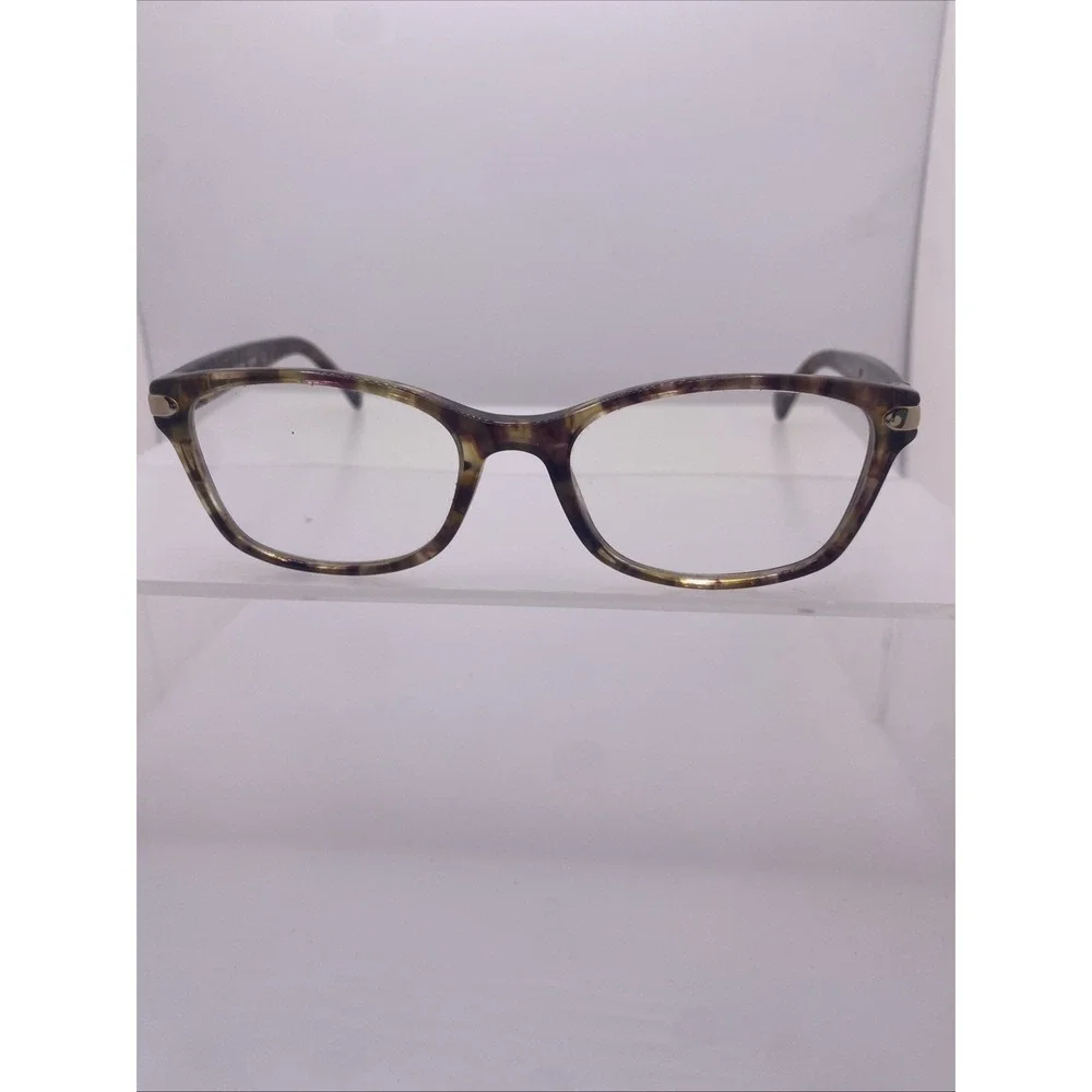 Coach Eyeglasses FRAMES ONLY HC 6065 49-17-135 Confetti Light Brown 378